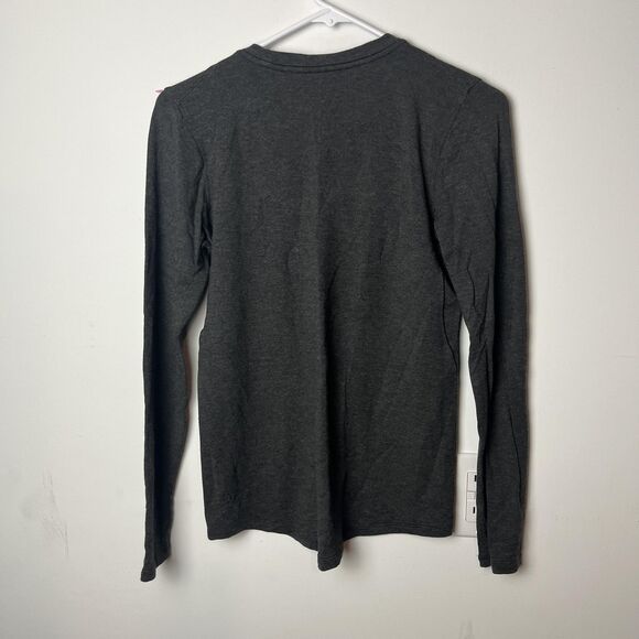 Lululemon Shirt Womens 2 Dark Gray Long Sleeve Crewneck Modal Athletic Yoga - Picture 4 of 6